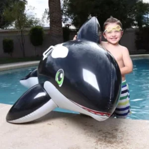 Riesenwal Kinder Aufblasbarer Pool Float mit stabilen Griffen PVC-Material 203x102 cm