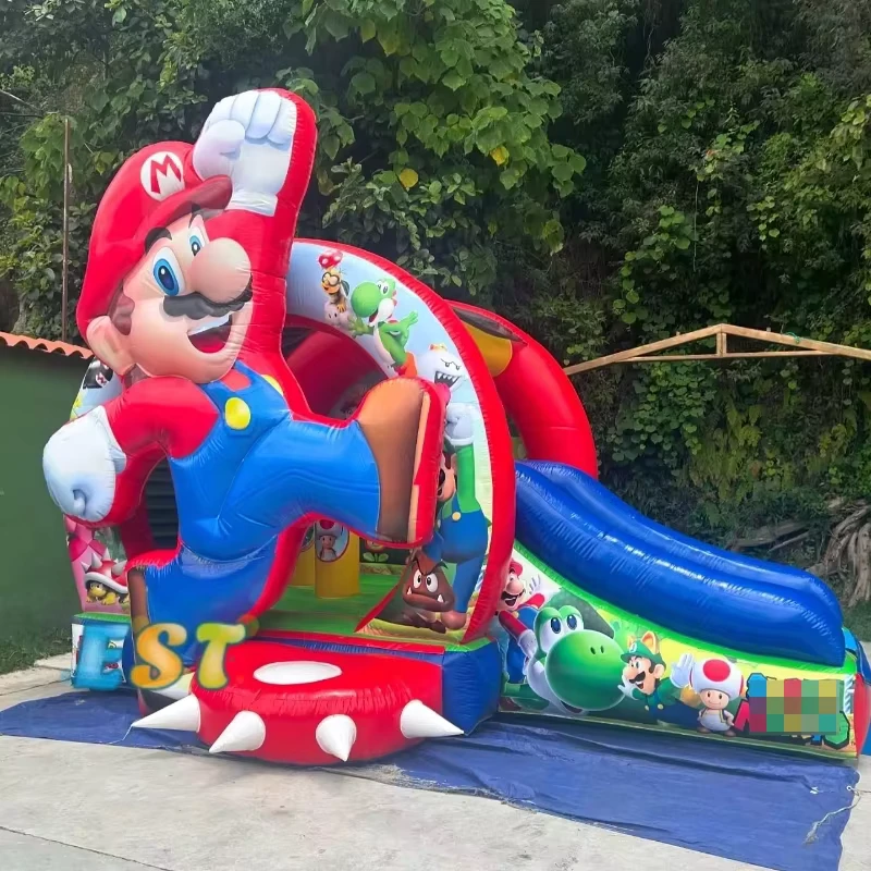 Hüpfburg-Kombination, hüpfende Burgen für Kinder, aufblasbare Party-Jumper, Wasserrutsche, aufblasbarer Bouncer