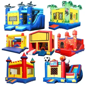 Jumping Castle with Slide and Pool Bouncy Castle for Children Hotel and Resort Bounce House for Adults