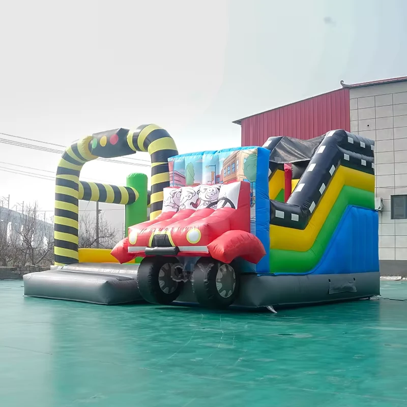 Jumping Castles Commercial Grade Bounce House Traffic Light Design Inflatable Bounce House for Kids