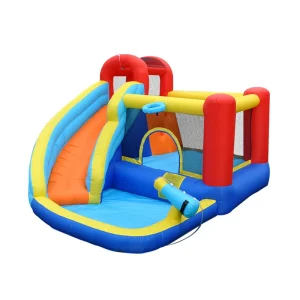 Jumping Dear Kids Party Games Home Toy Bounce House Inflatable Water Slide Jumping Bouncy Castle Water Gun Swimming