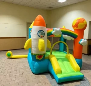 Jumping Dear Multi-Functional Jumping Castle Oxford Material Inflatable Bouncy Castle with Slides