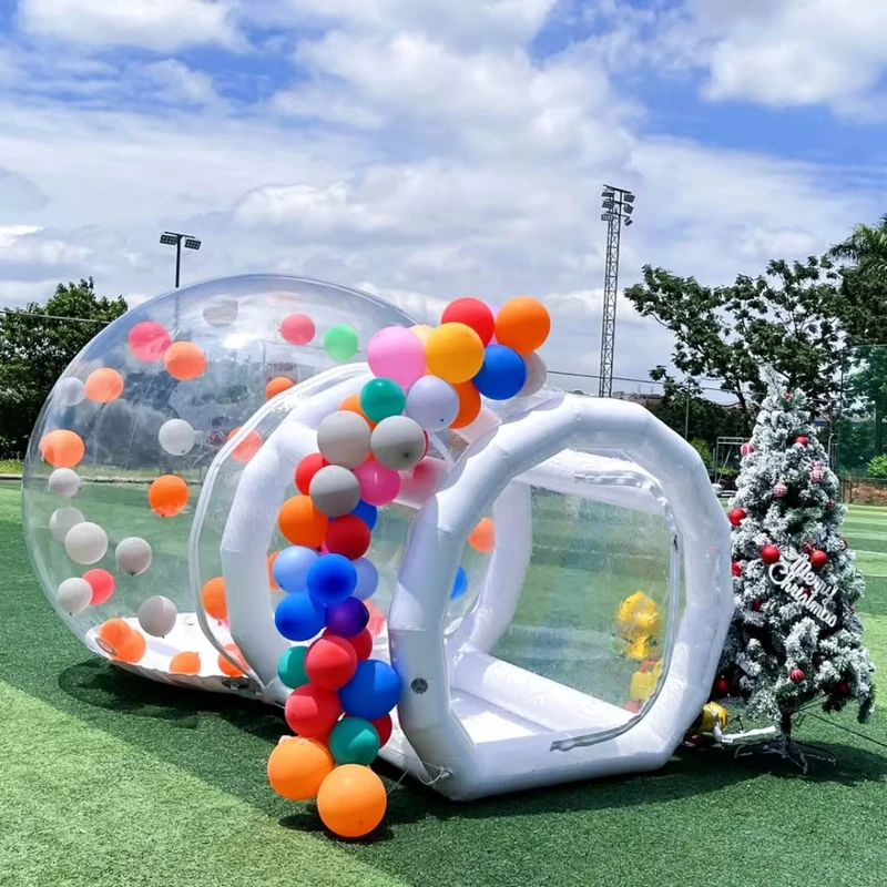 Jumping Garden Party Photos Decorations Portable With Balloons Kids Bouncy Dome Outdoor Air Balloon Tent Inflatable Bubble House