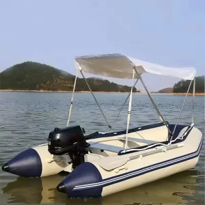 Barca da Pesca Gonfiabile con Motore - Barca Gonfiabile con Pavimento ad Aria - Certificazione CE