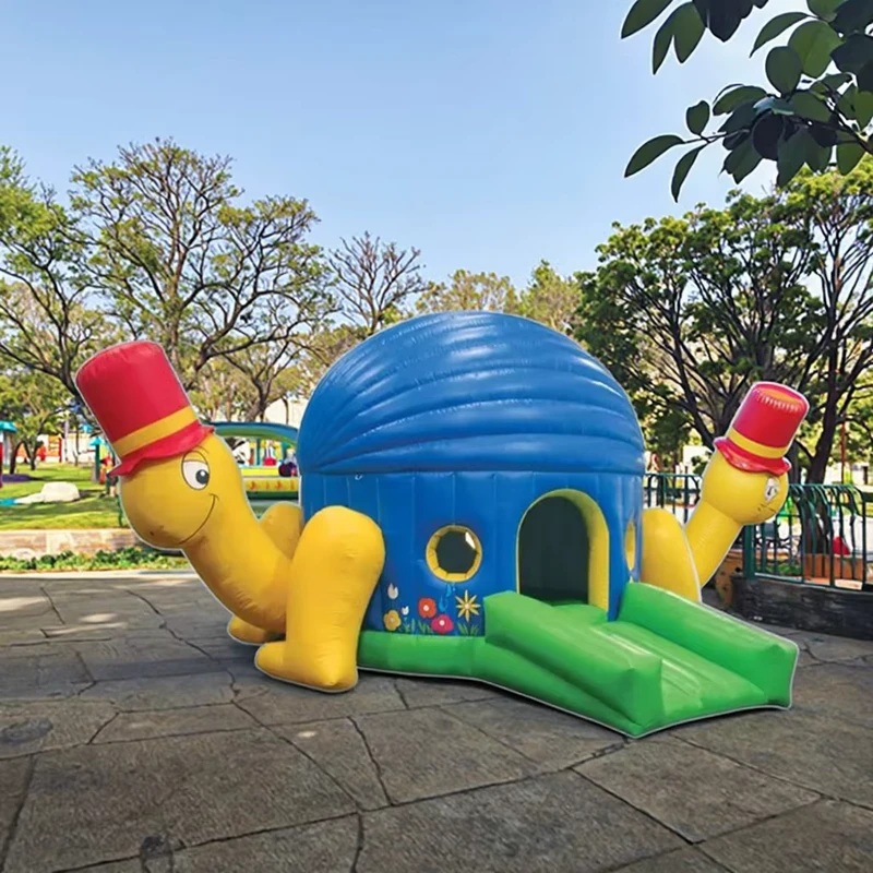 Kid Toy Baby Bouncer Turtles Inflatable Jumping Castle with Slide CE & ASTM Certified Outdoor Use