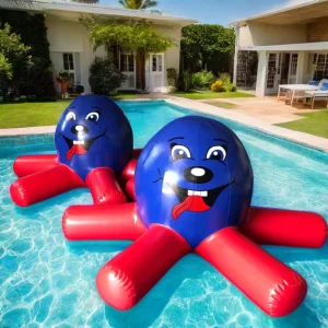 Kid Water Park Inflatable Floating Octopus Large Inflatable Water Game Toys for Pool