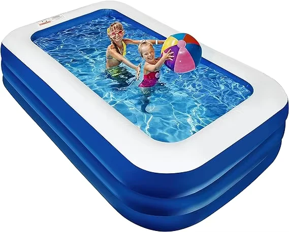 Aufblasbares Kinder-Schwimmbecken, aufblasbarer Pool für Kinder und Erwachsene, aufblasbarer Pool für den Garten