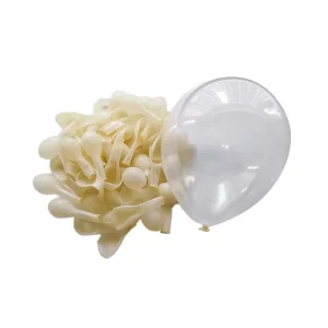 Verjaardag Evenement Feestdecoratie Kleine 5inch Kristalheldere Transparante Matte Witte Gele Parel Gouden Latex Ballon