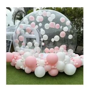 Opblaasbare Ballon Dome Iglo Camping Bubble Winkelcentrum Roze Draagbare Opblaasbare Bubble Tent 6m voor Kinderen Verjaardag