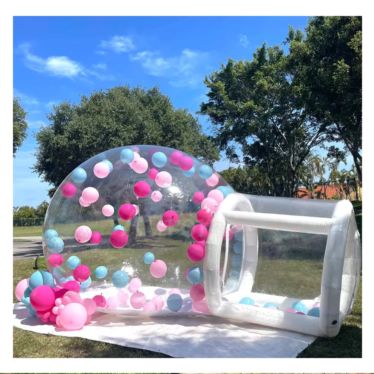 Tenda Dome Bouncy Ulang Tahun Anak yang Dapat Ditiup, Kastil Lompat, Rumah Gelembung
