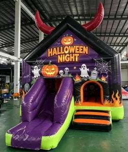 Kids Castle Inflatable Bounce House Slide Combo PVC Customizable Size Color Halloween Jumping Castle Rental Home