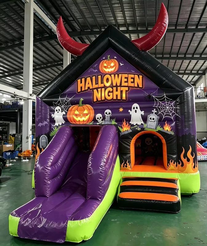 子供用キャッスルインフレータブルバウンスハウススライドコンボ PVCカスタマイズサイズカラー ハロウィンジャンピングキャッスルレンタルホーム