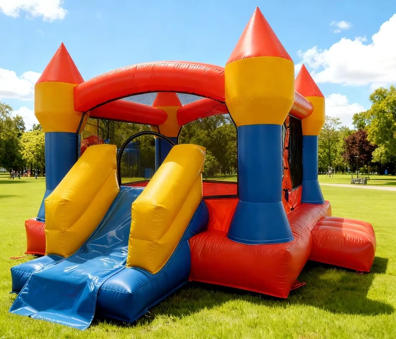 Château gonflable pour enfants avec toboggan, matériaux PVC, jeu Castillo Inflable personnalisé pour location commerciale