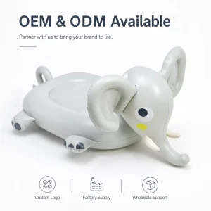 Kids Elephant Inflatable Pool Float Raft Cartoon Animal Pool Float for Children Summer Water Play
