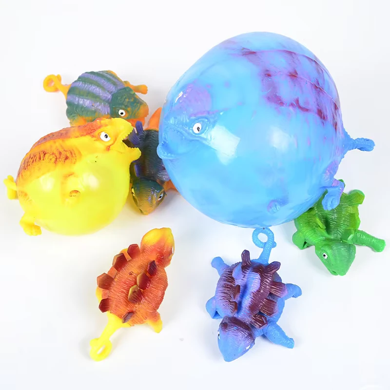 Brinquedos de Squeeze em Forma de Animais Dinossauro Infláveis para Crianças, Bolas de Festa Fidget, Presentes de Jogos Engraçados