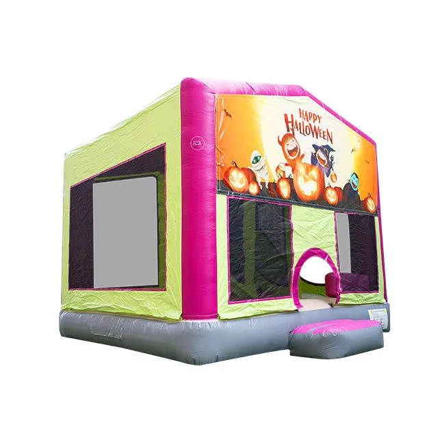 Aufblasbares Kinder-Hüpfhaus mit Rutsche, Kombi-Hüpfburg, rosa Burg, aufblasbare Kombi