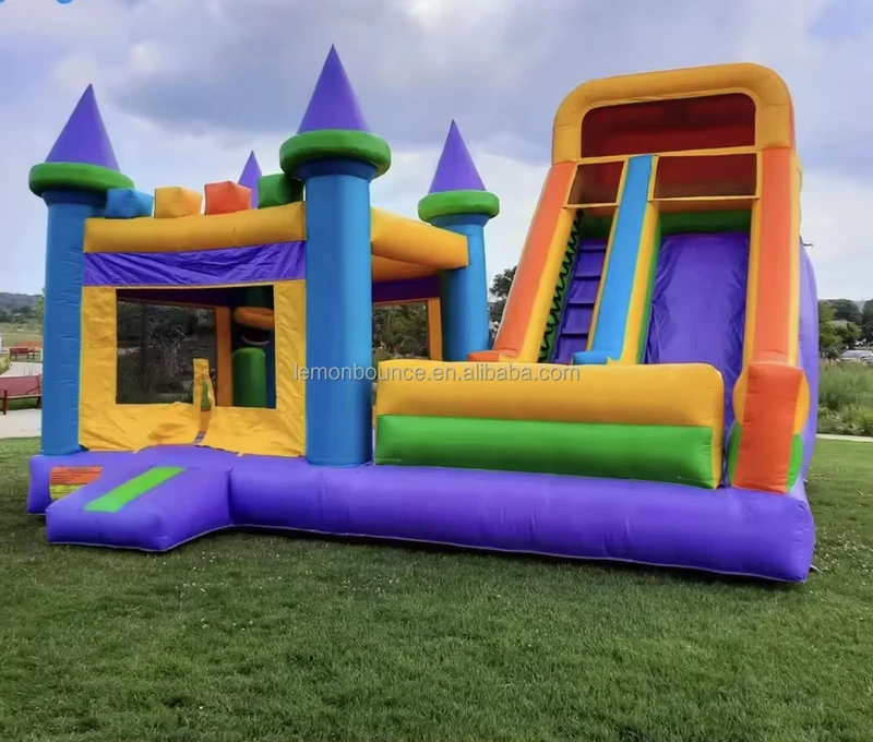 Kastil Bouncy Inflatable Anak Dijual, Rumah Loncat untuk Taman Bermain Outdoor untuk Sewa Bisnis