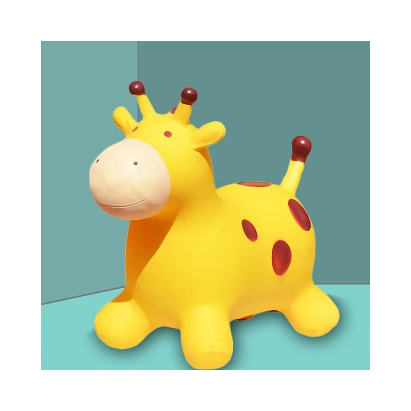 Kids Inflatable Bouncy Hopper Animals Ride on Jumping Giraffe Bouncer