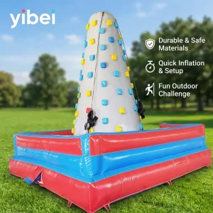 Kids Inflatable Castle Rock Climbing Area Thickened PVC Safe Fun Indoor Outdoor School Mall Park Interactive Play Toy Customized