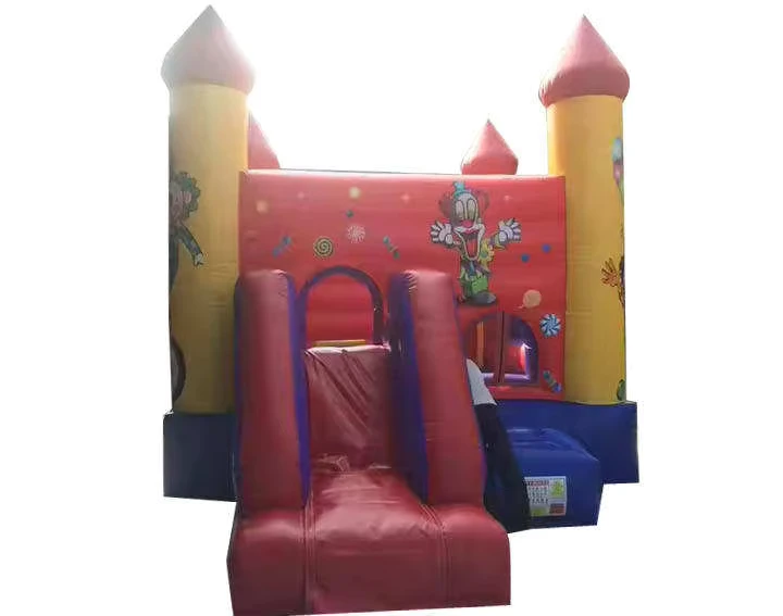 Kids Inflatable Clown Bouncer Slide Combo Clown Jumper Inflatable Bounce House for Sale