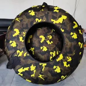 Kids Inflatable Foldable PVC Bottom Sand Winter Snow Tubes Comfortable Sleds for Outdoor Fun