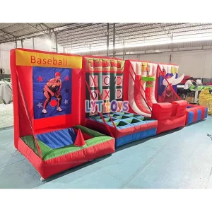Kids Inflatable Interactive Games 4 Different Inflatable Carnival Games