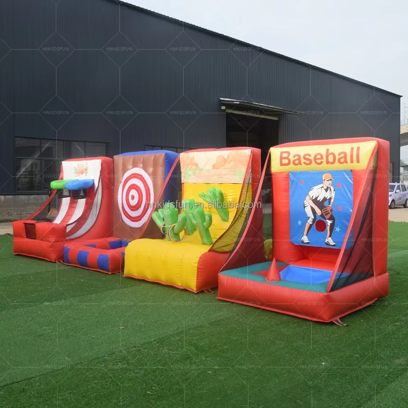 Kids Inflatable Interactive Games 4 Different Inflatable Carnival Games for Sales