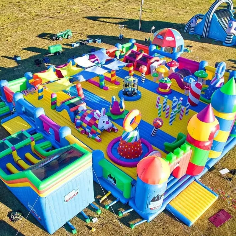 Aufblasbares Sprungballon Hüpfburg Kombi für Kinder