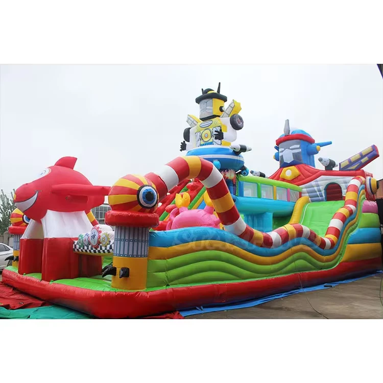 Kinder Inflatable Spielplatz Hüpfburg Sprungturm Hüpfburg Außenbereich großes aufblasbares Freizeitgerät für Kinder