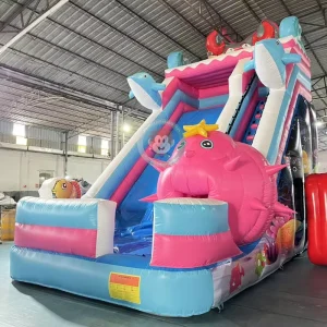 Kids Inflatable Slide Commercial Bouncing Slide Play Inflatable Dry Slide
