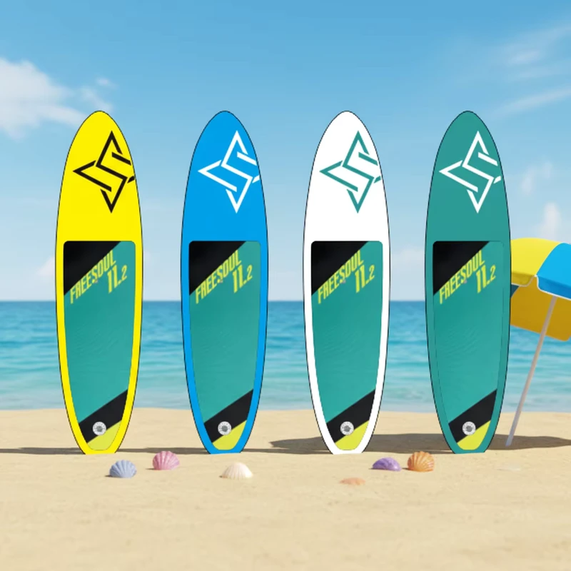 Kids Inflatable Stand Up Paddle Board Comfortable Seat Durable Drop Stitch Material Eco Friendly 3 Fin Ocean Waters SUP