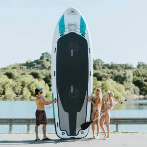 Kids Inflatable Stand up Paddle Board Lightweight Mini Isup with Safety Leash for Children Beginner Water Sports Training