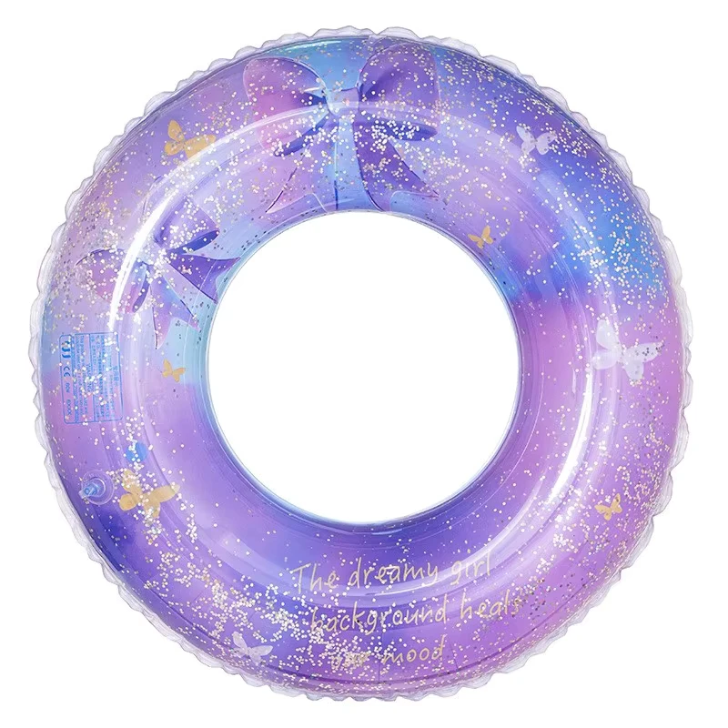 Cincin Renang Inflatable Anak dengan Kursi Kemudi Bel Horn & Desain Pita Bayi Balita Float Kolam