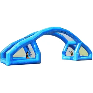 Kids Inflatable Water Wars Water Park Obstacle Course with Tunnels Arches for Summer Fun