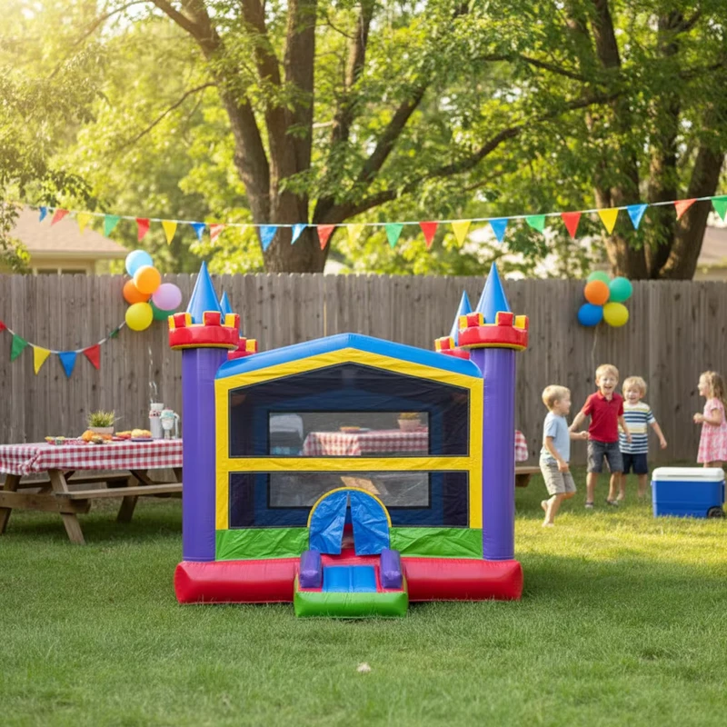 Kids Moon Aufblasbarer Mondlauf Wasserhüpfburg Hüpfburg Kommerzielle Hüpfburg Partyvermietungen