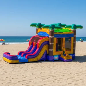 Kids Moon Inflatable Moonwalk Water Jumper Bouncer Dual Lane Slide Bouncy Castle Slide Combo Jumping Commercial Rentals