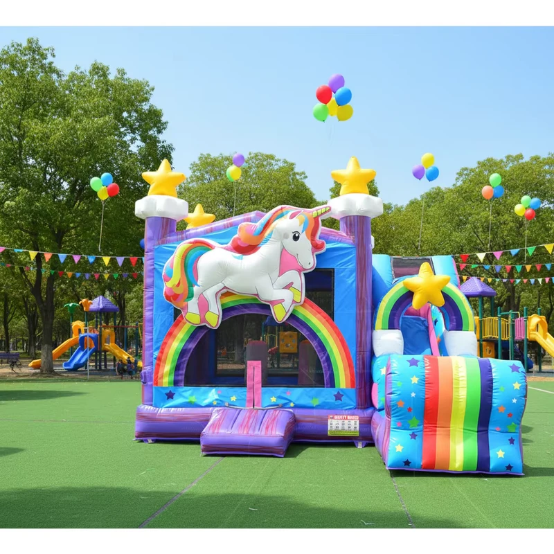 Kinderen Maan Opblaasbare Glijbaan voor Kinderen Maanwalk Water Jumper Bouncer Bouncy Kasteel Springen Commerciële Bounce House Verhuur