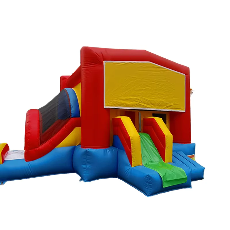 Castillo Inflable Comercial de PVC para Niños 0.55mm 23x13x11ft Salto Castillo Casa de Rebote Combo Deslizante con Soplador