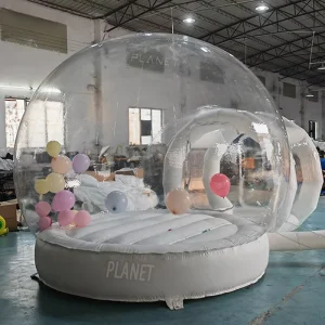 Tenda Gonfiabile a Bolle Trasparente per Bambini da Gioco all'Aperto