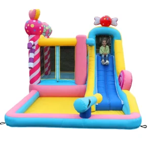 Kids Outdoor PVC Giant Dry or Wet Jumping Castle Bounce House Air Bouncer Inflatable Water Trampoline with Slide and Pool