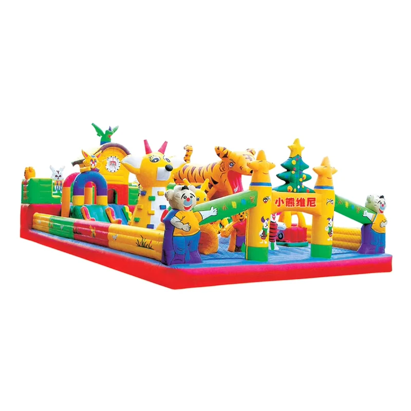 Kinder Outdoor Spielplatz PVC aufblasbarer Wasserpark Hüpfburg Sprungschloss Schwimmbad Rutschen