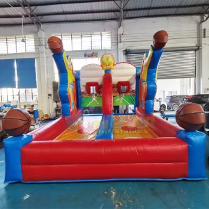 เกมบาสเกตบอลเป้าหมายพองลมสำหรับเด็ก แบบเต็มสนาม น้ำหนักมากกว่า 500 กก.