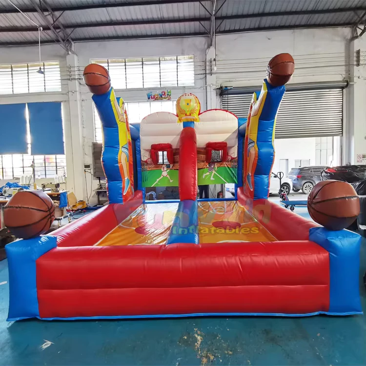 Kinderen Buiten Pop A Shot Basketbal Doelspel Volle Court Druk Opblaasbare Vinyl Basketbalspellen Hoops >500kg