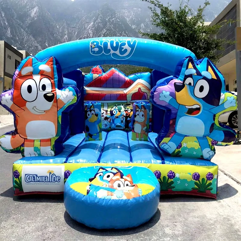 Kids Outdoor Trampoline Park Inflatable Bouncer with Obstacle Game Jumping Castle Combo