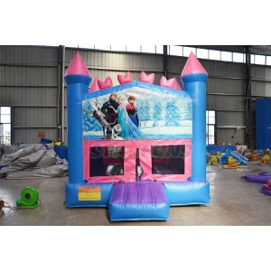 Kids Party 13’x13′ Commercial PVC Inflatable Castle Frozen Bounce House Banners for Sale Inflatable Jumping Bouncy Castles