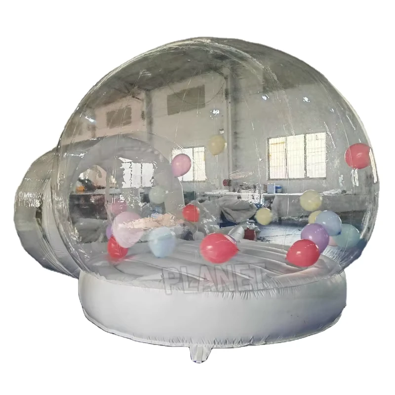 Kinderparty-Ballon, tragbares, springendes Blasenballon-Dome-Hauszelt, aufblasbares Blasen-Schneekugel-Haus