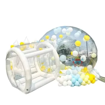 Balon Pesta Anak Rumah Menyenangkan Igloo Kristal Inflatable Raksasa Tenda Gelembung Transparan