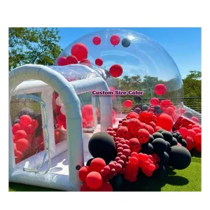 Kids Party Balloons Fun House Giant Inflatable Clear Bubble Balloons House Inflatable Crystal Igloo Dome Bubble Tent Transparent