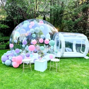 Kids Party Fun House Giant Clear Transparent Inflatable Bubble Igloo Dome Tent with 1 Year Warranty 3m (10ft) Size