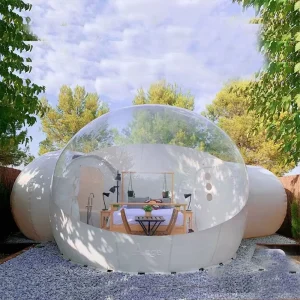Kids Party Fun House Inflatable Crystal Igloo Dome Bubble Tent Transparent